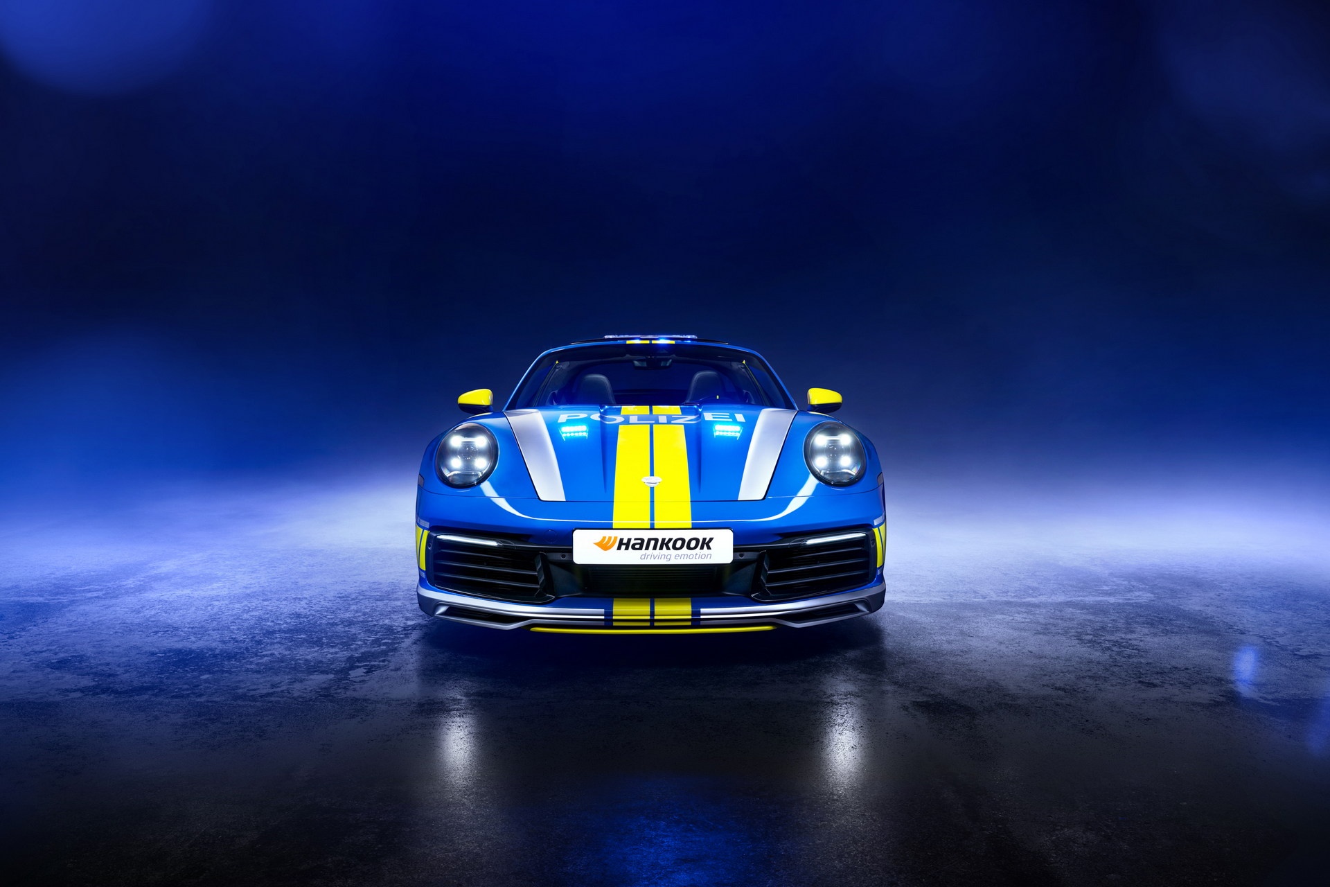 Porsche 991 Targa 4 phong cách xe cảnh sát ảnh 3 Porsche 991 Targa 4 phong cach xe canh sat anh 3