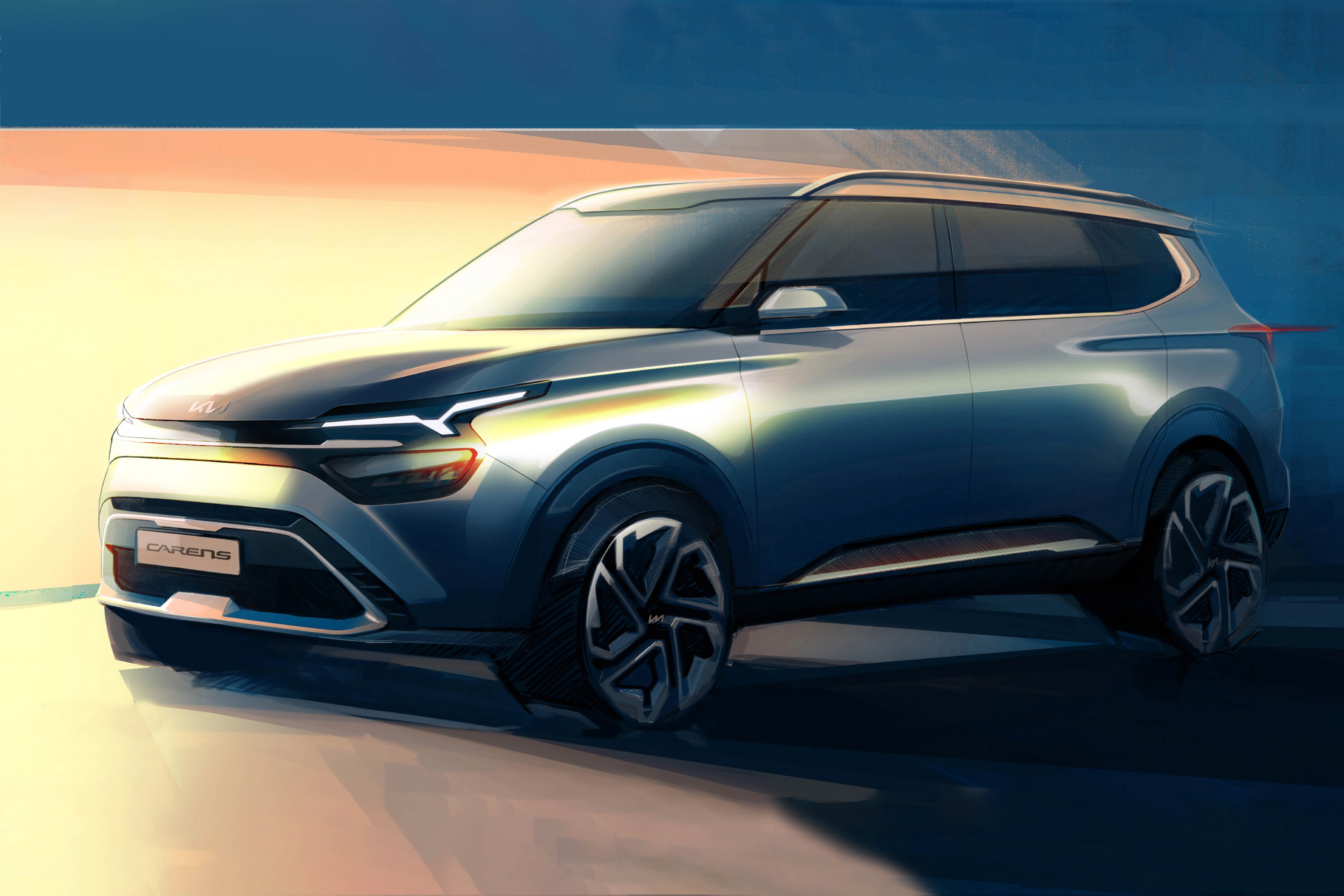 Lo anh phac thao Kia Rondo 2022 truoc ngay ra mat hinh anh