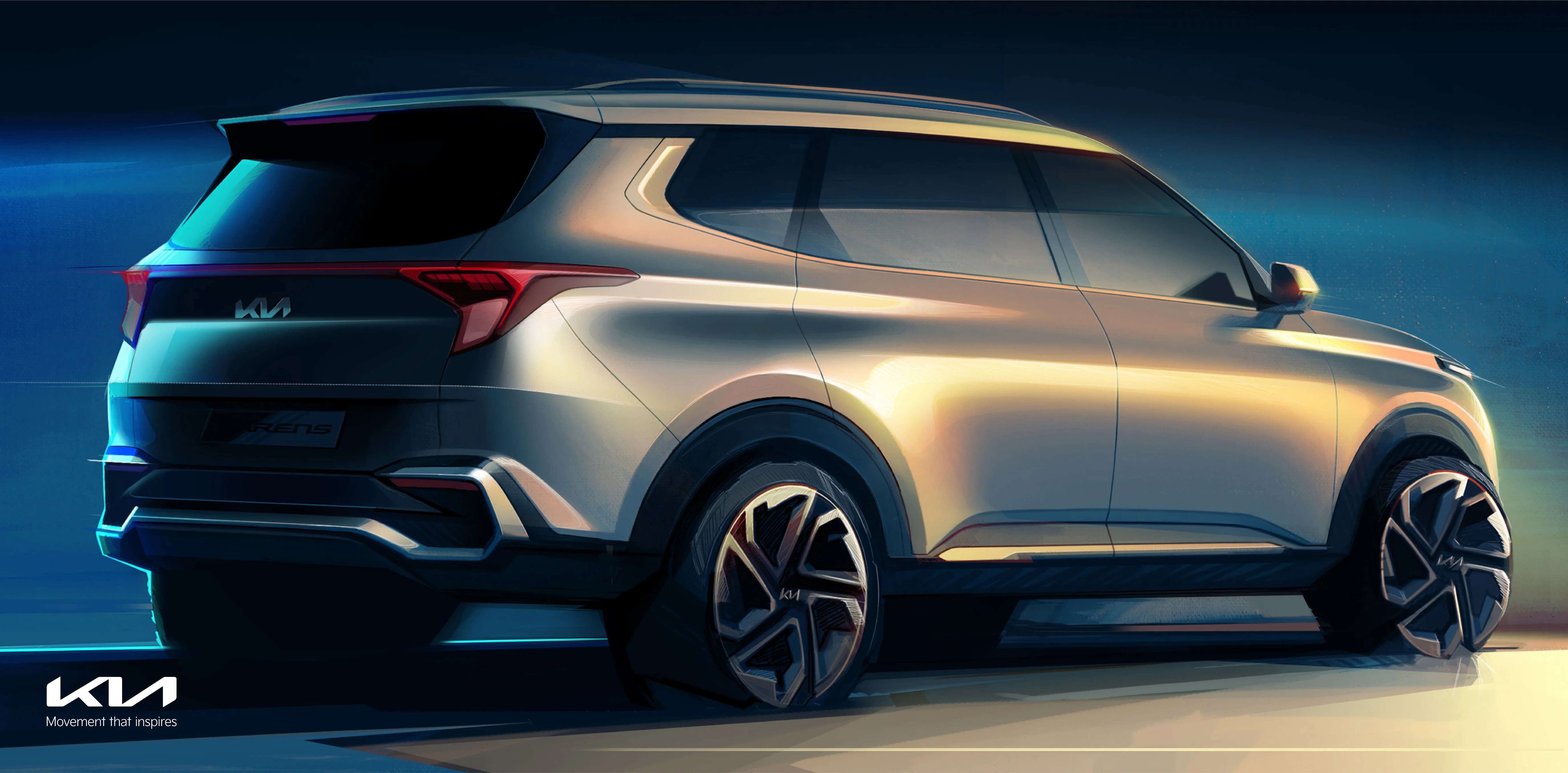 ảnh phác thảo Kia Rondo 2022 trước ngày ra mắt ảnh 2 anh phac thao Kia Rondo 2022 truoc ngay ra mat anh 2