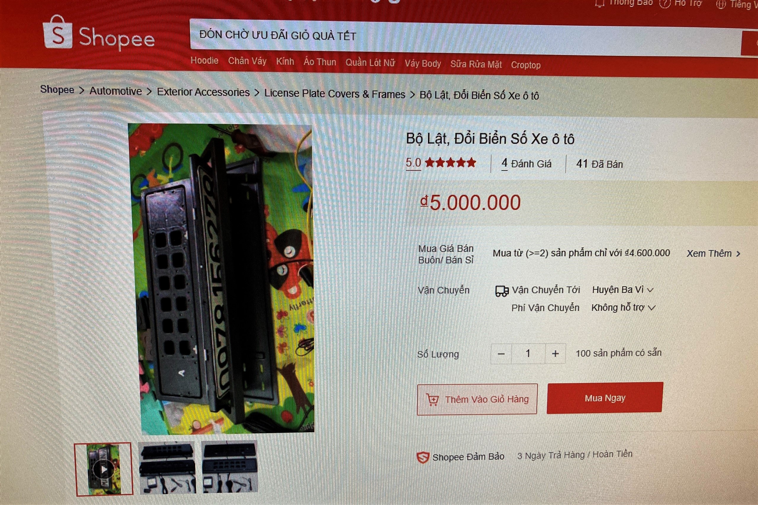 thiet bi che bien so xe ban cong khai tren nhieu san TMDT anh 1