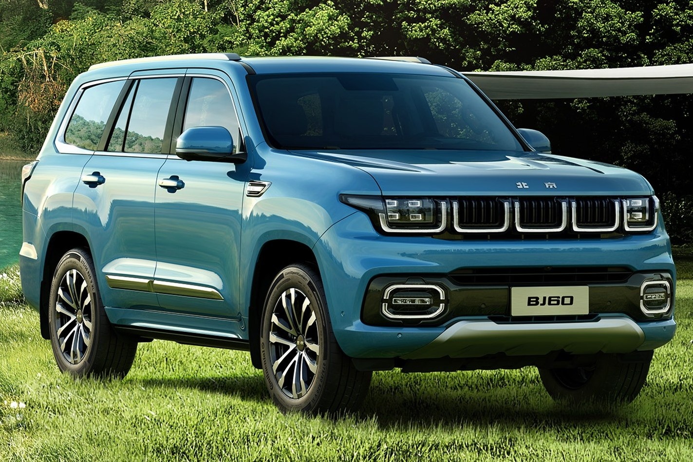 BAIC BJ60 ra mat voi thiet ke pha tron cua Land Cruiser va Jeep hinh anh