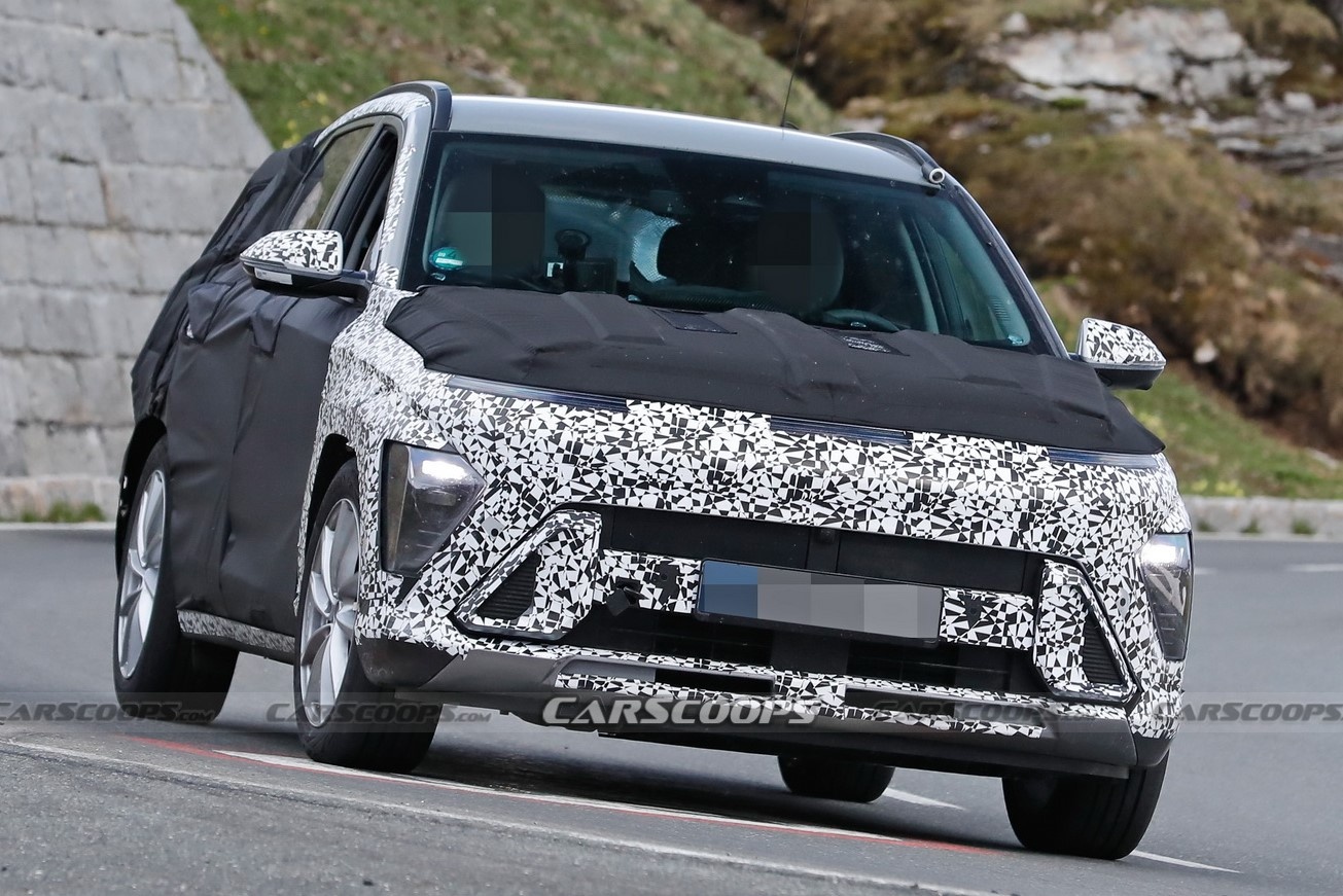 Hyundai Kona 2024 co thiet ke den LED giong mau Staria hinh anh