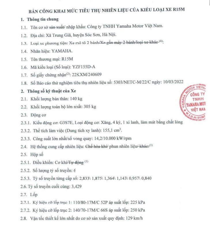 YZF-R15M duoc dang ky tai Viet Nam anh 1