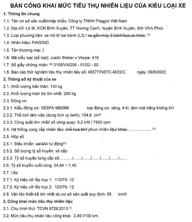 Vespa Sprint Justin Bieber duoc dang ky tai Viet Nam anh 2