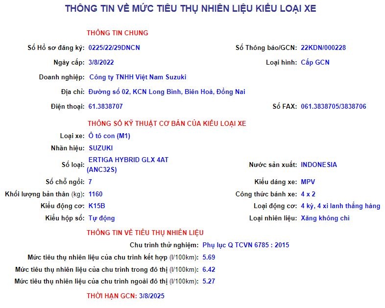 Ertiga Hybrid tai Viet Nam anh 1