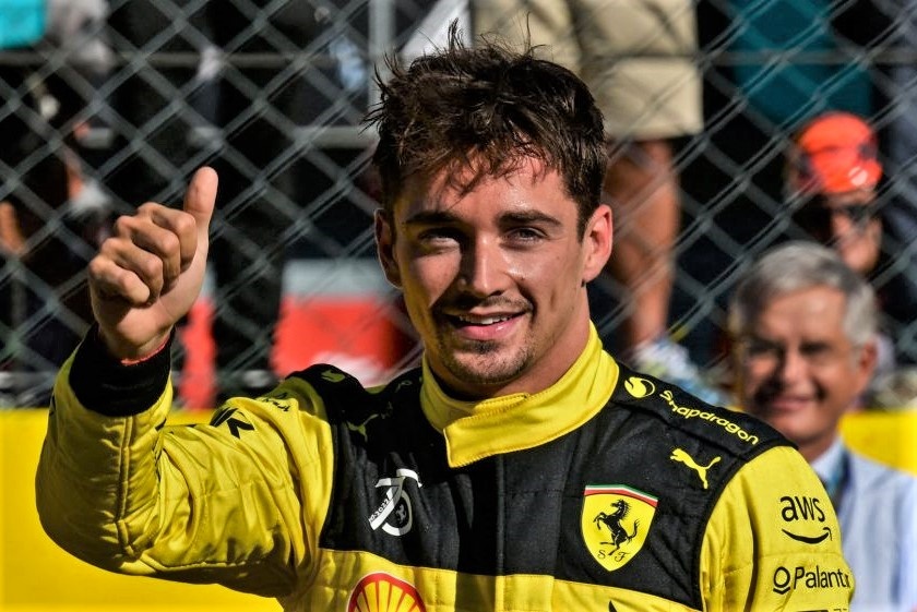 Charles Leclerc co pole tai Monza hinh anh