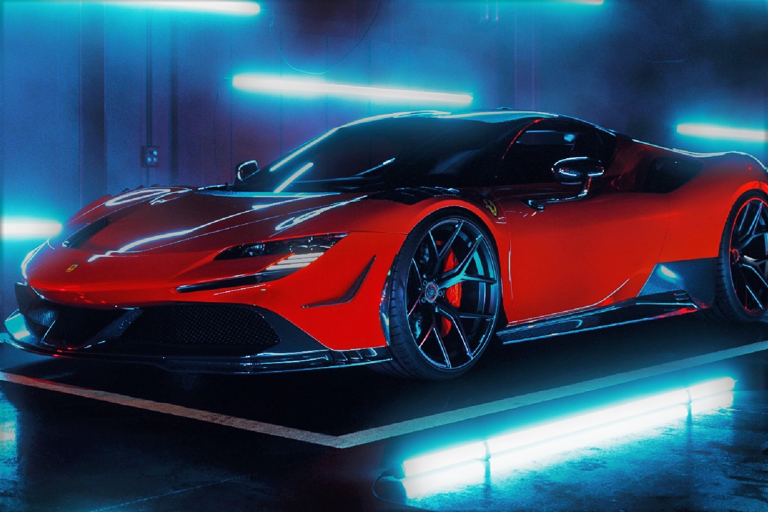 Ferrari SF90 voi goi do carbon tri gia 90.000 USD hinh anh