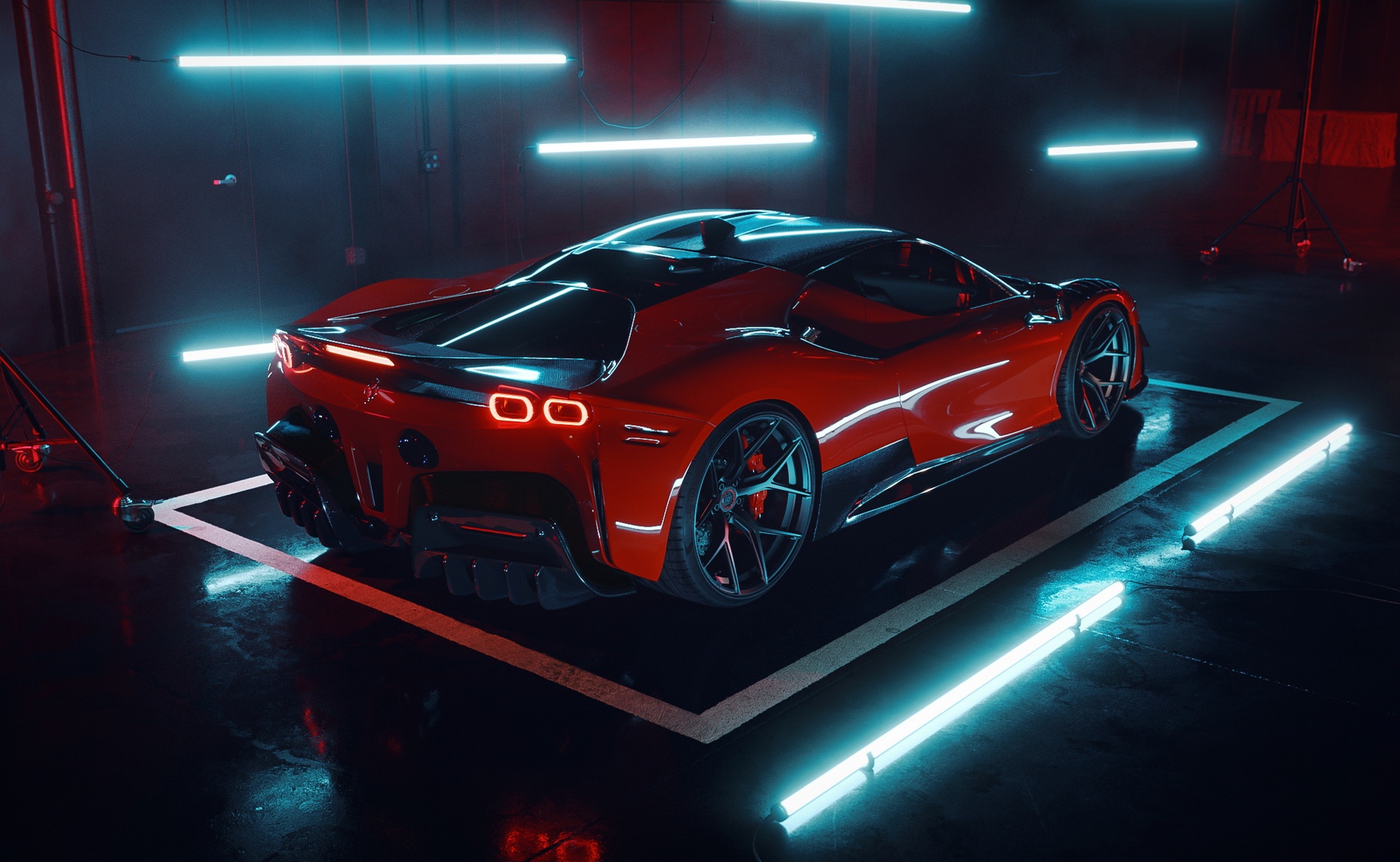 Ferrari SF90 goi do carbon anh 7