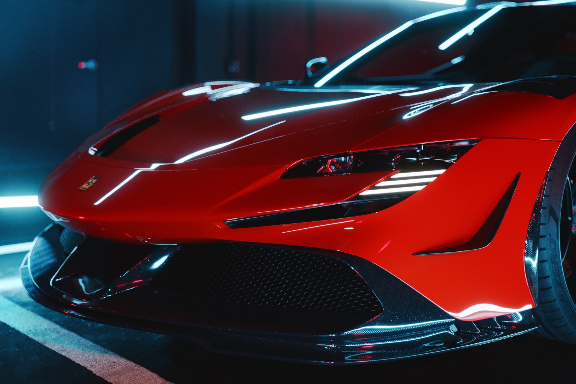 Ferrari SF90 goi do carbon anh 3