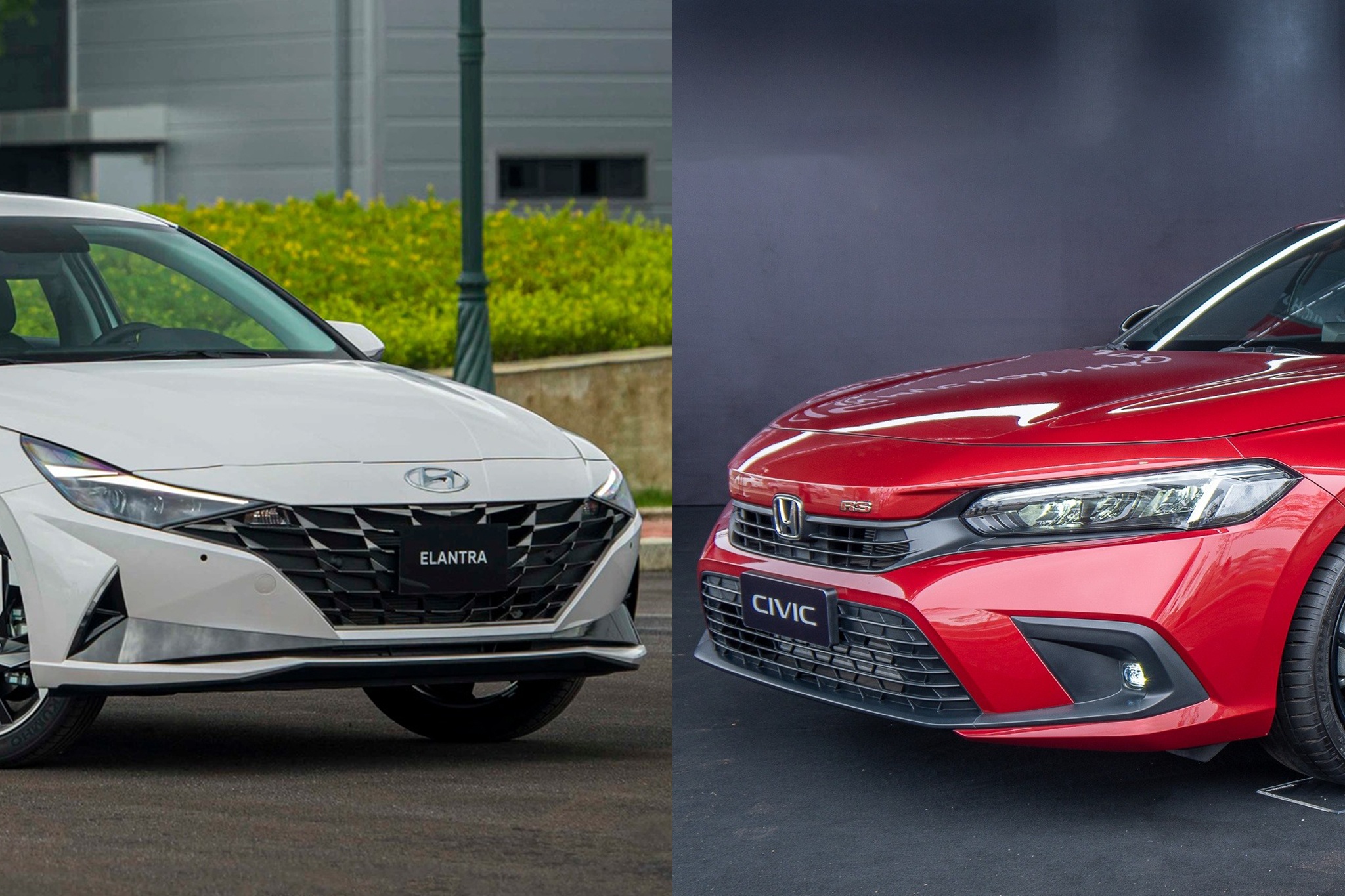 Mua sedan the thao chon Hyundai Elantra N-Line hay Honda Civic RS hinh anh