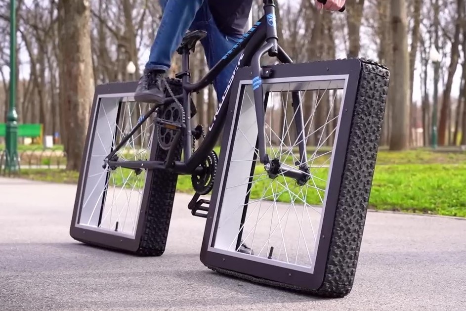 Xe dap dung banh vuong anh 2