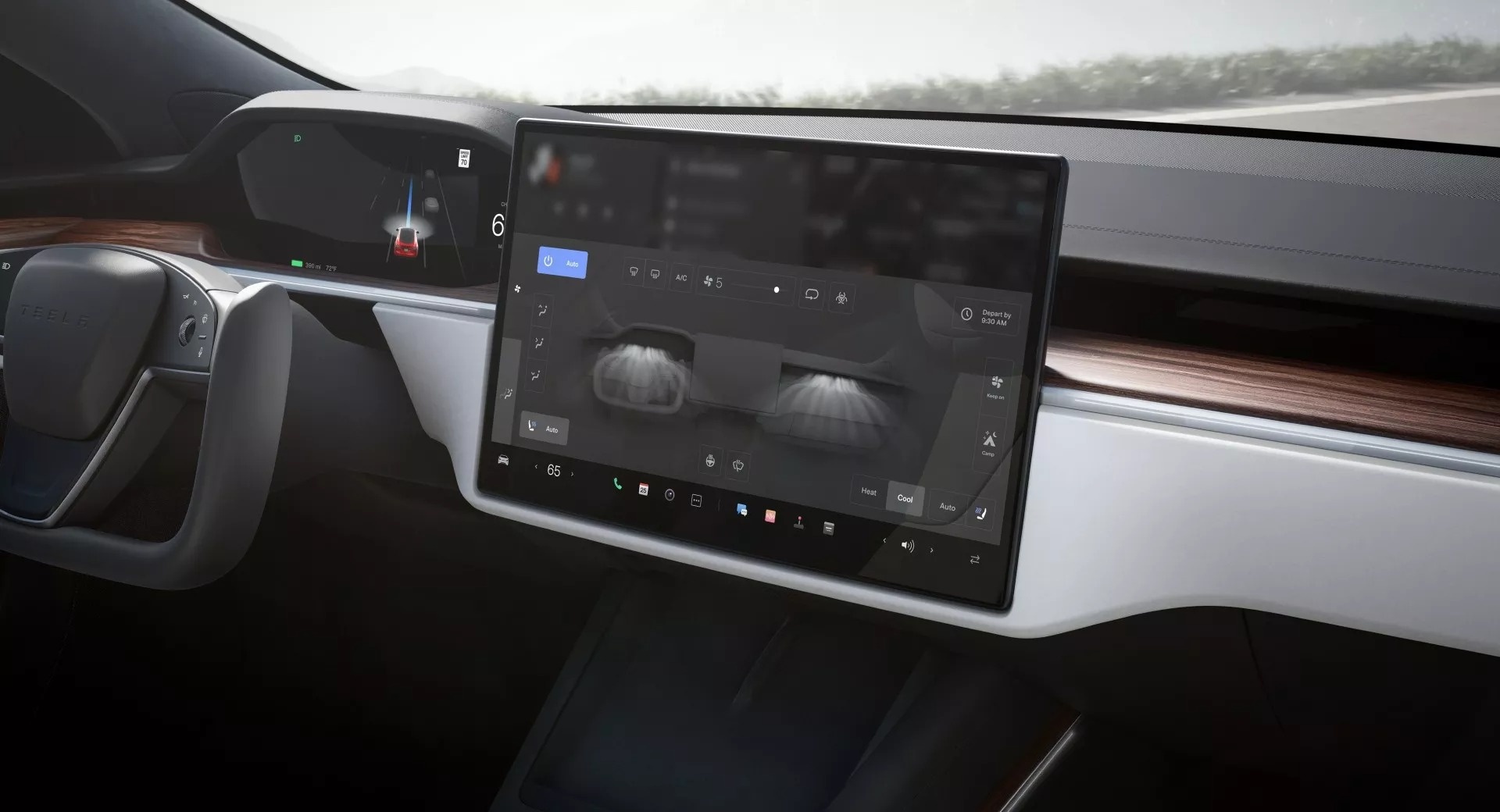 Xe dien Tesla them tinh nang lai bang mot ban dap hinh anh