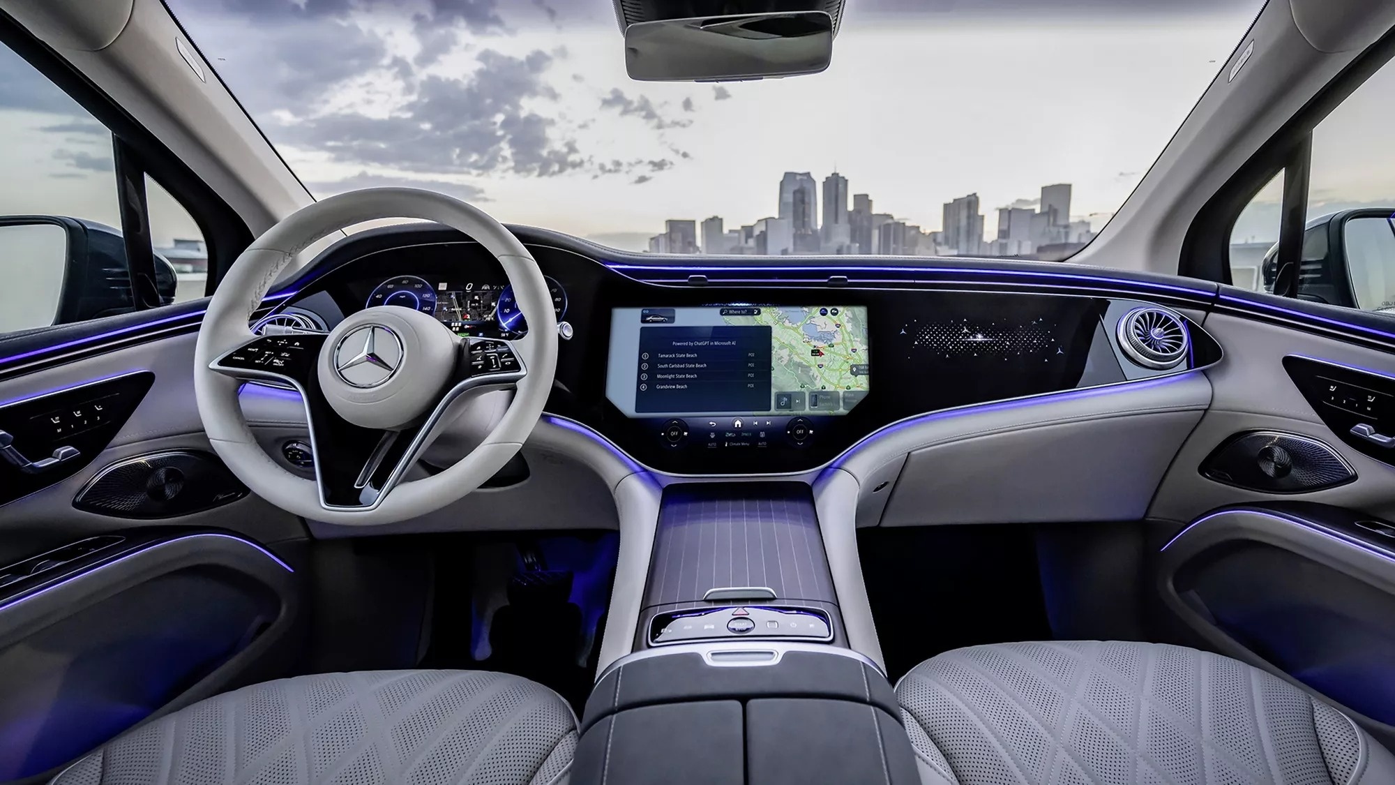ChatGPT xuat hien tren xe Mercedes-Benz hinh anh