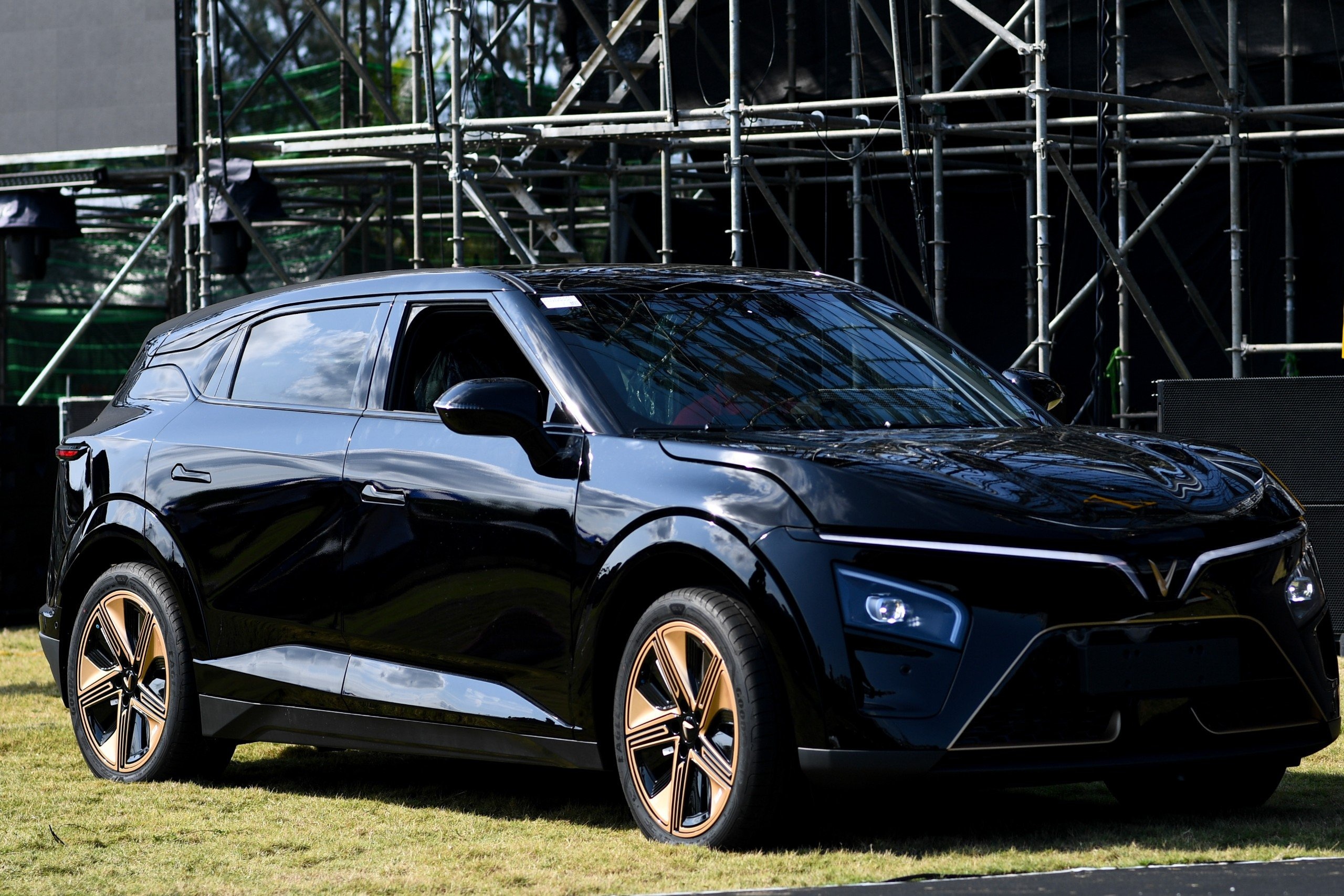 VinFast VF 7 phien ban 'Rong Lua' xuat hien tai Phu Quoc hinh anh