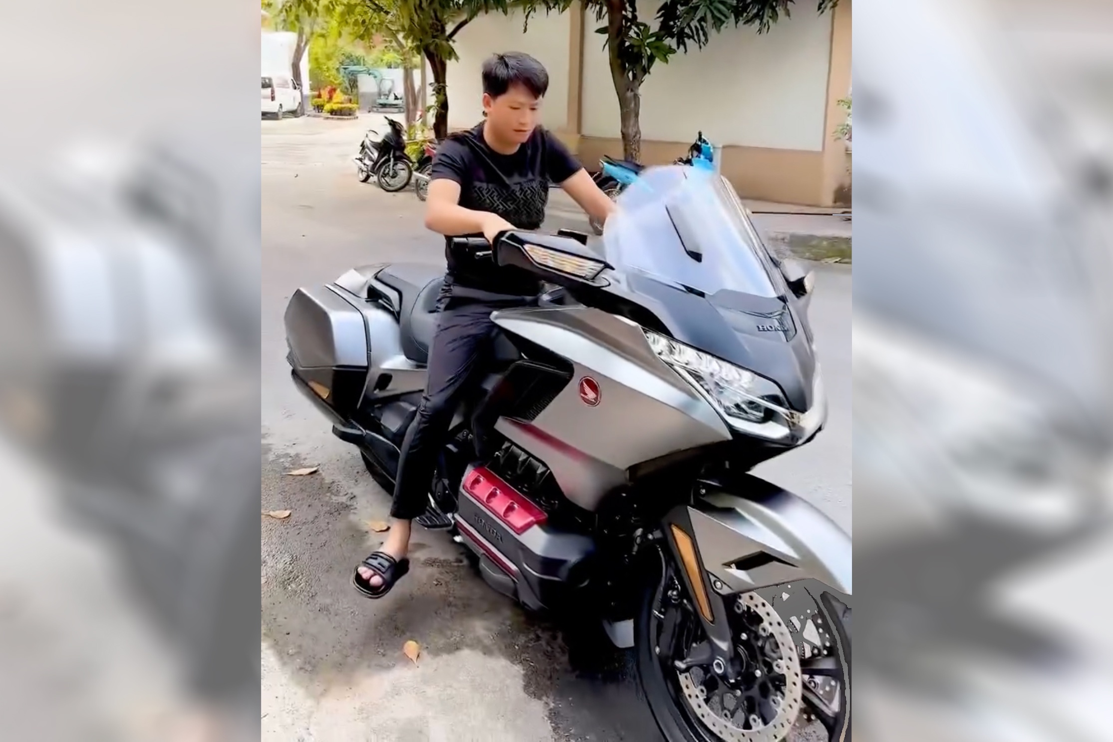 Hoang Kim Khanh tau 'chuyen co mat dat' Honda Gold Wing gia hon 1 ty hinh anh