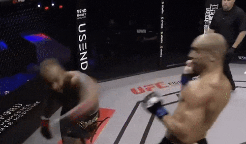 Vo si thua knock-out khi xoay nguoi dam doi thu hinh anh