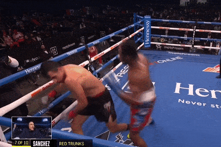 Vo si bi danh roi khoi san dau vi khieu khich doi thu hinh anh