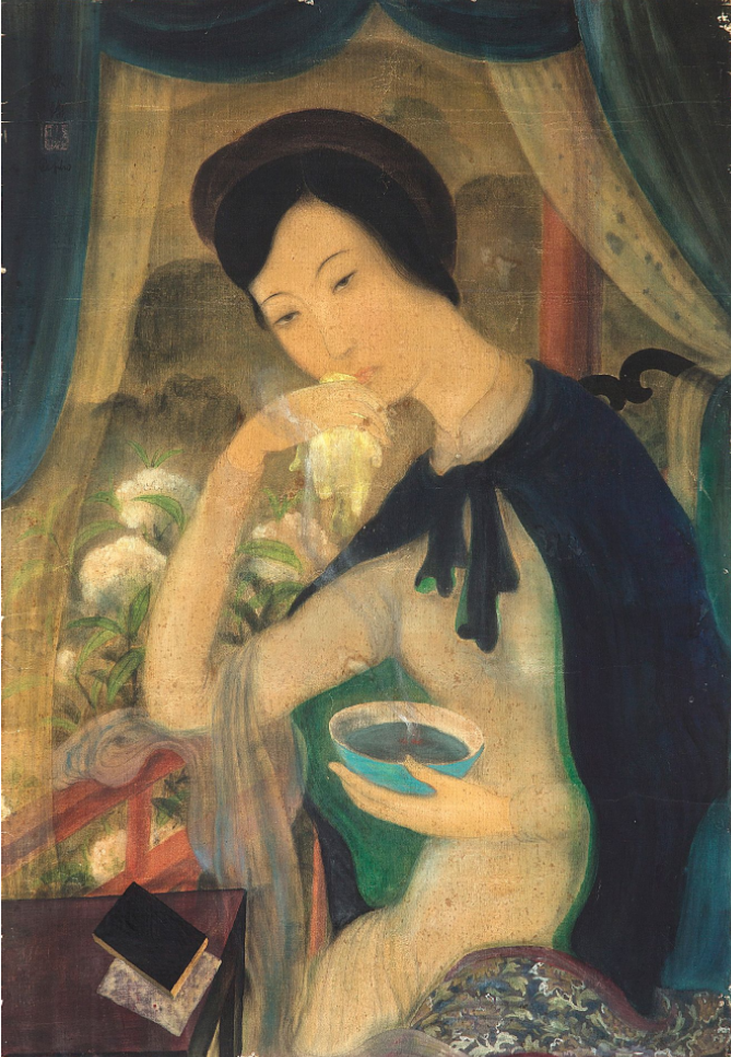 Le Pho,  bo tu Dong Duong,  danh hoa viet nam,  Asian Painters,  Aguttes Auction anh 1