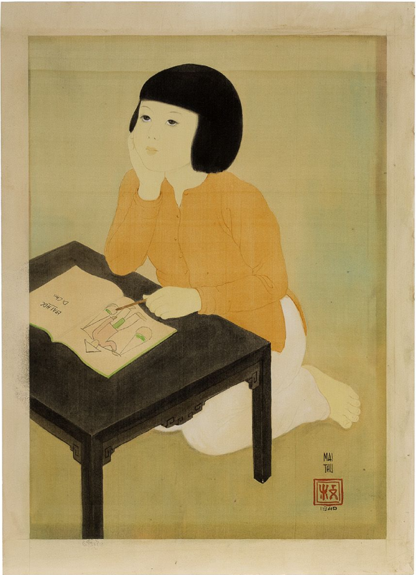 Lê Phổ, bộ tứ Đông Dương, danh họa việt nam, Asian Painters, Aguttes Auction ảnh 4 Le Pho, bo tu Dong Duong, danh hoa viet nam, Asian Painters, Aguttes Auction anh 4