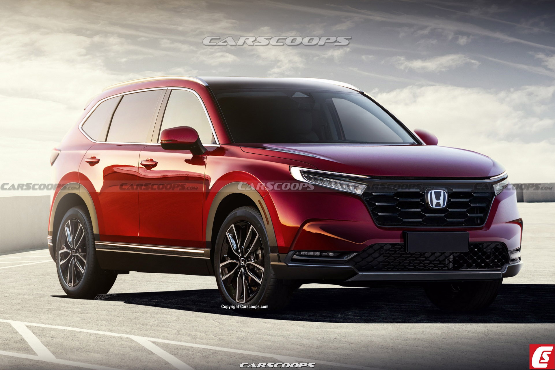 Xem truoc ban dung thiet ke Honda CR-V hoan toan moi hinh anh