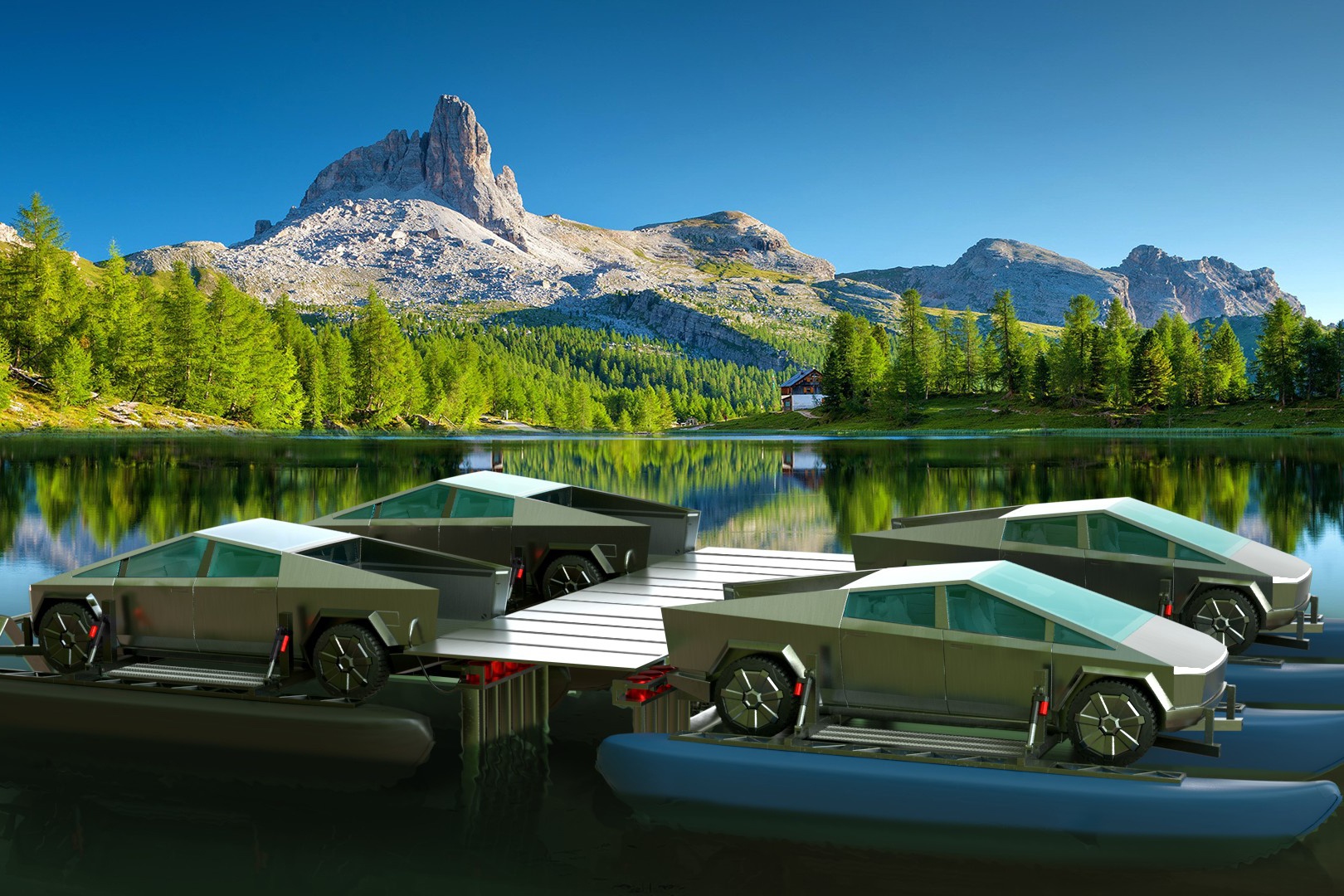 Tesla Cybertruck bien thanh du thuyen anh 3