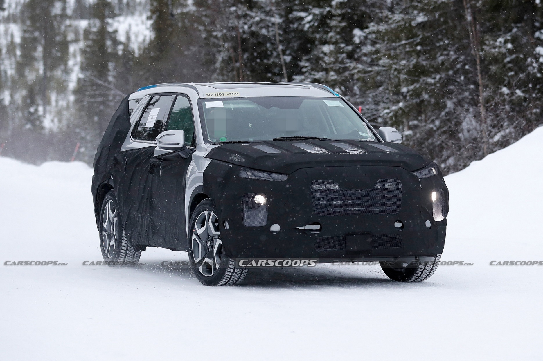 Hyundai Palisade 2023 lộ diện ảnh 1 Hyundai Palisade 2023 lo dien anh 1