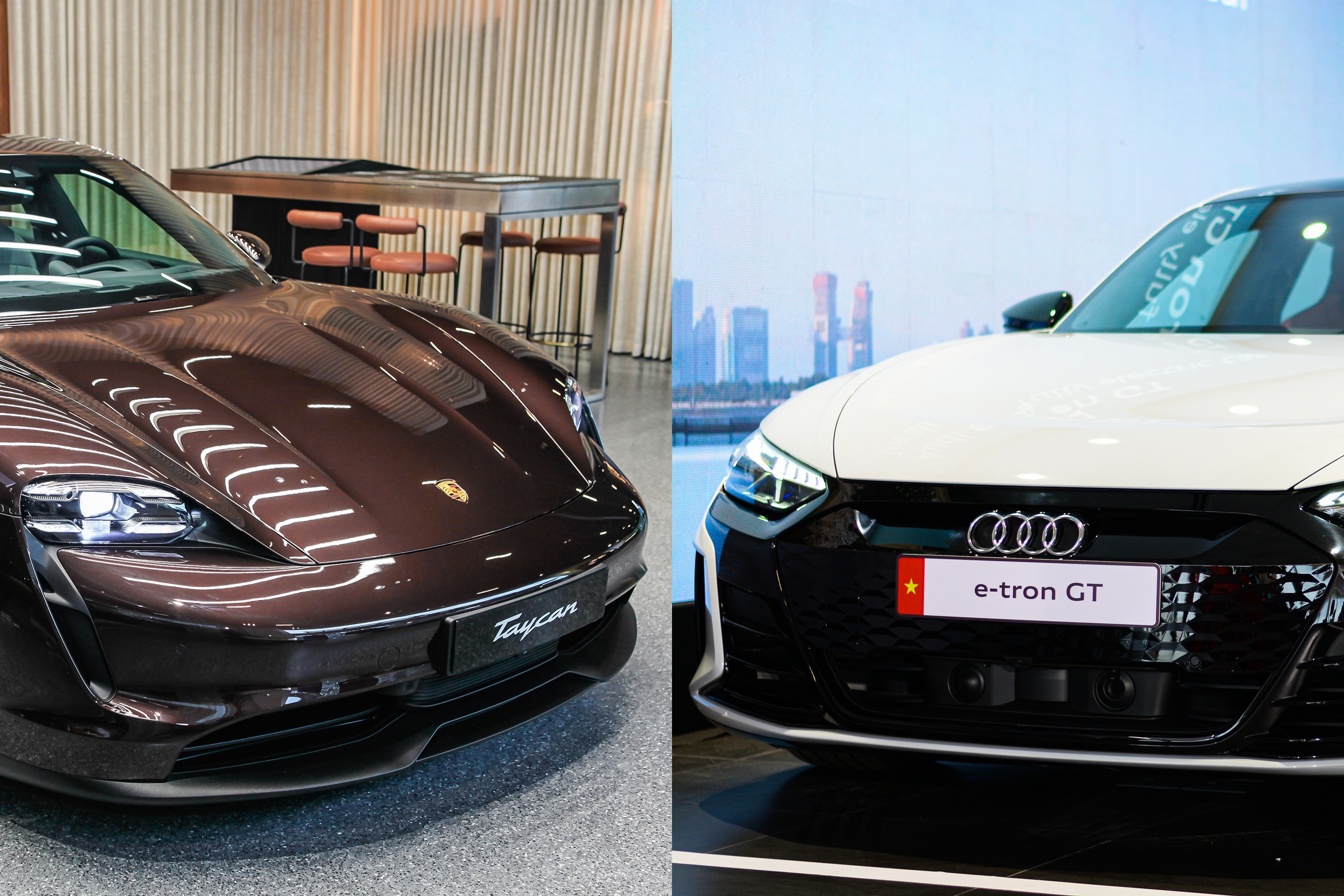 Xe dien the thao, chon Porsche Taycan hay Audi e-tron GT? hinh anh