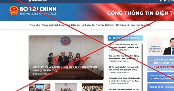 Canh bao gia mao Cong thong tin dien tu Bo Tai chinh de lua dao hinh anh