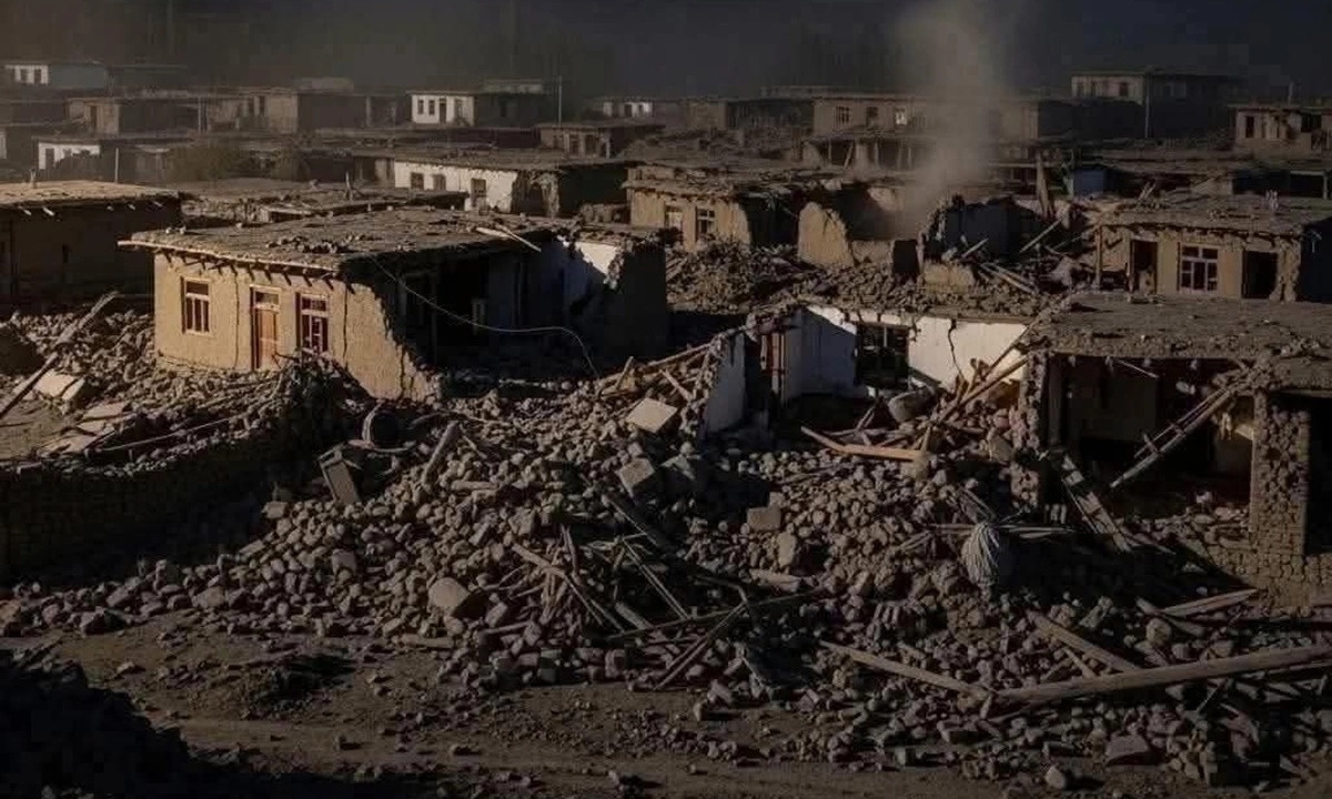 Dong dat manh o Afghanistan, hang tram nguoi thiet mang hinh anh