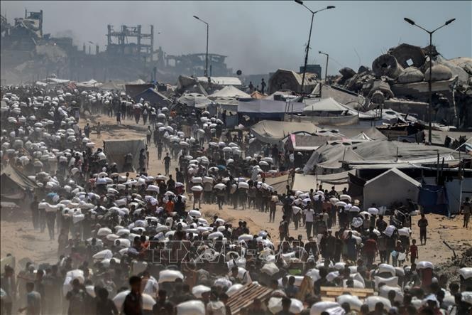 Cang thang Hamas - Israel: Can dam bao an toan cho doan tau nhan dao hinh anh