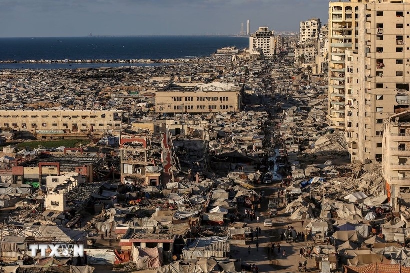 Bung no noi chien giua gia toc Dajmash va quan Hamas o Dai Gaza hinh anh