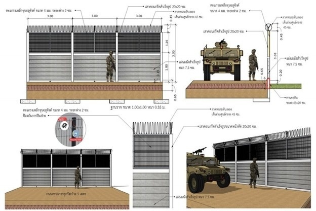 Thai Lan xay hang rao bien gioi voi Campuchia hinh anh