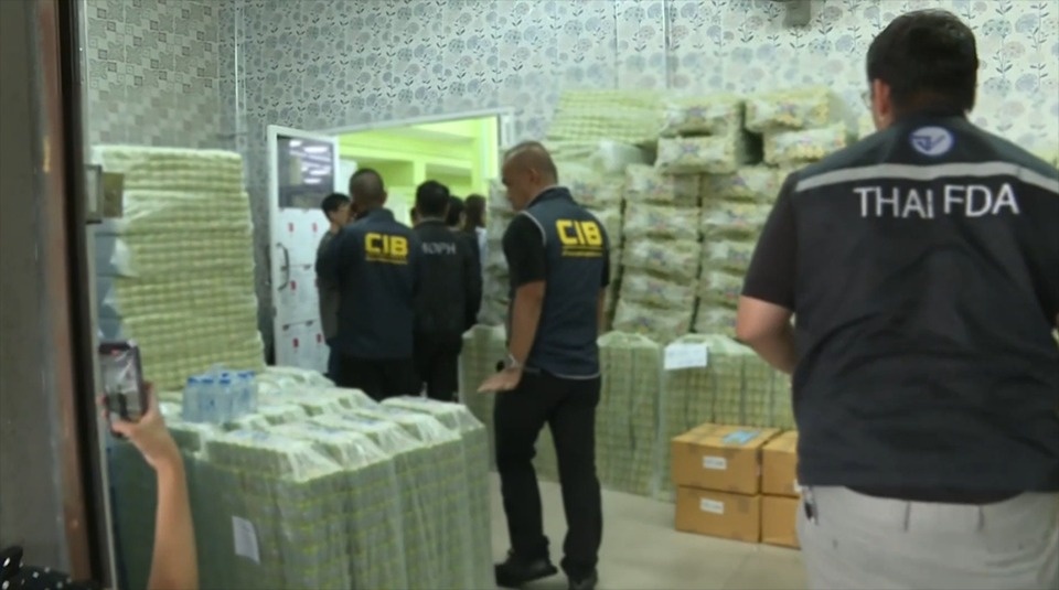 Thai Lan thu giu 2 trieu lo hit mui san xuat trai phep hinh anh