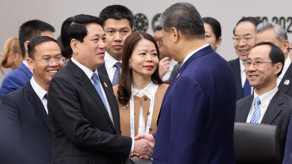 Chu tich nuoc Luong Cuong gap Tong Bi thu, Chu tich nuoc Trung Quoc Tap Can Binh hinh anh