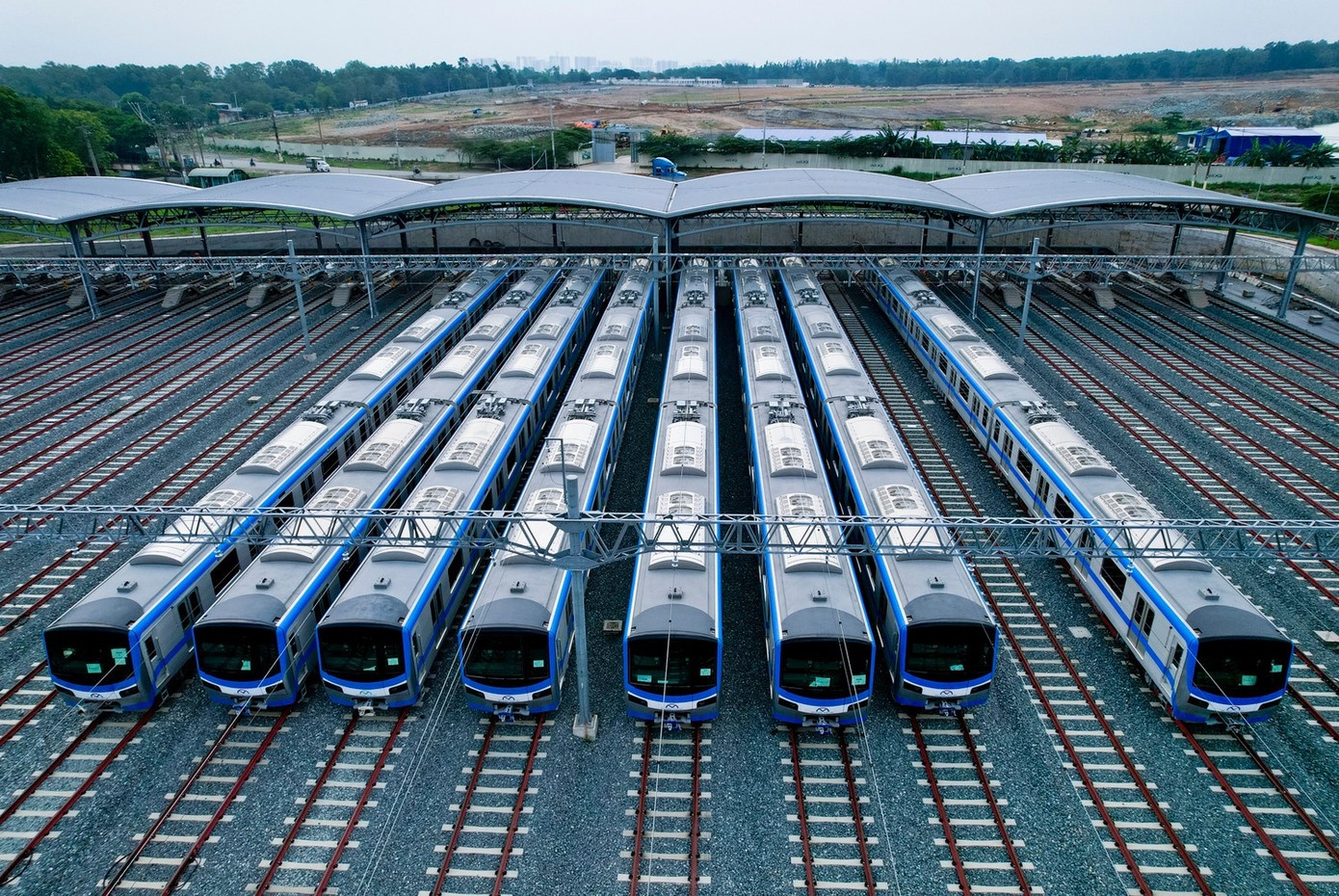 Day nhanh tien do metro Tan Son Nhat - Long Thanh hinh anh