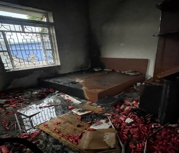 La liet xac phao tai hien truong vu chay lam 1 nguoi tu vong o Ha Noi hinh anh