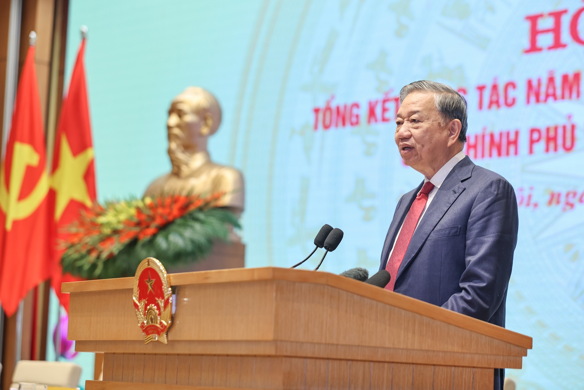 Phat bieu cua Tong Bi thu o hoi nghi cong tac Chinh phu va dia phuong hinh anh