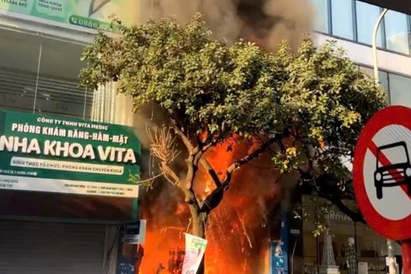 Chay lon tai Ha Noi, chu nha hoang loan nhay tu tang cao xuong hinh anh