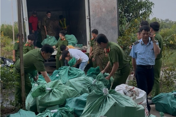 Tam giu 4 tan my pham khong ro nguon goc hinh anh