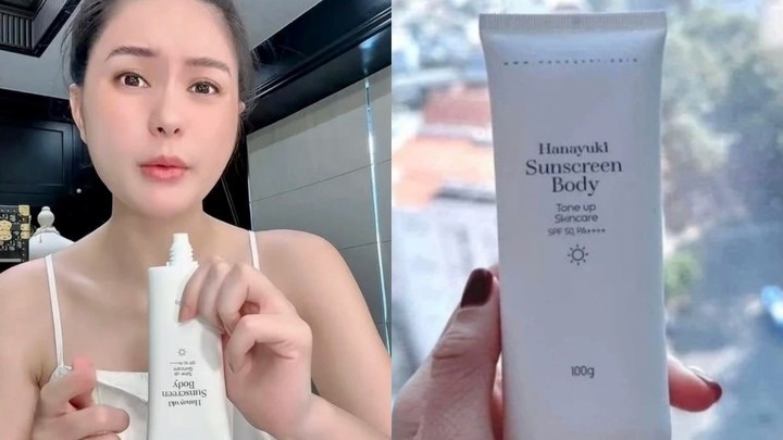 Thu hoi kem chong nang Hanayuki do chong ca si Doan Di Bang phan phoi hinh anh