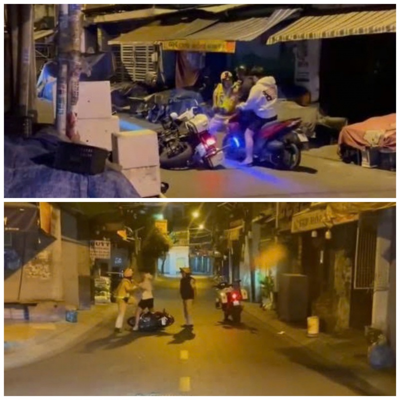 Xu ly,  viec 2 thanh nien,  can tro CSGT anh 2