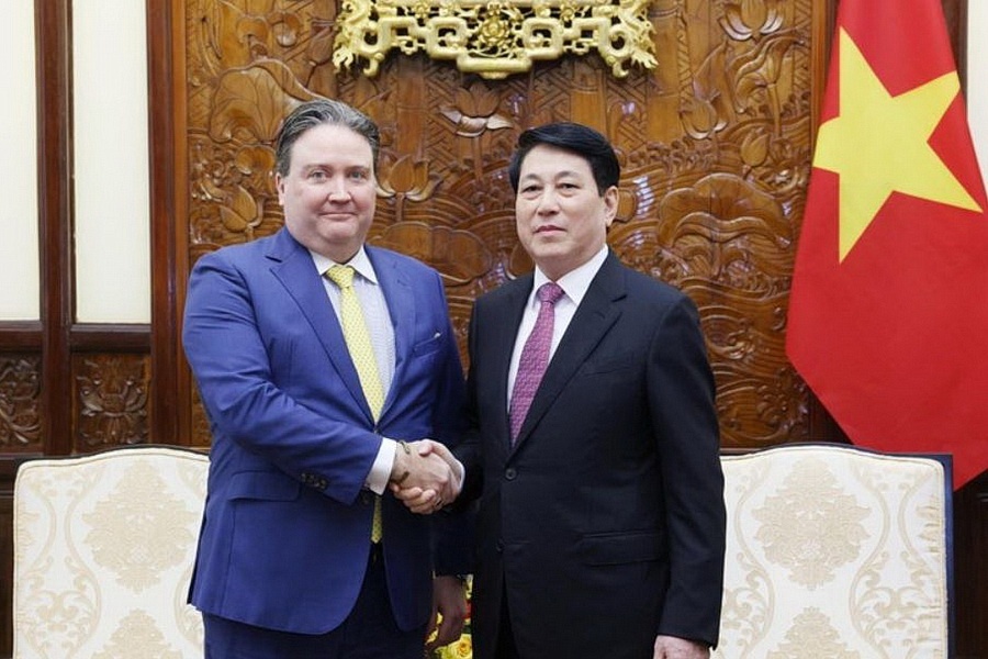 Chu tich nuoc tiep Dai su My tai Viet Nam den chao tu biet hinh anh