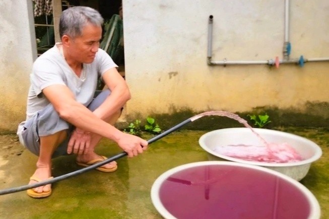 Tin moi vu nuoc gieng mau tim o Thanh Hoa hinh anh