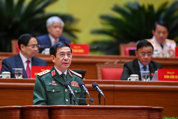 Tham luan cua Doan dai bieu Dang bo Quan doi tai Dai hoi XIV cua Dang hinh anh