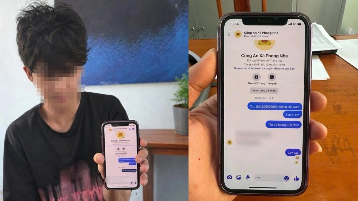 Nhan tin page cong an anh 1