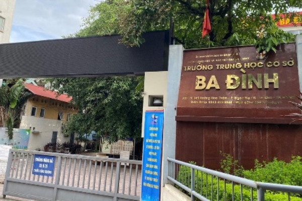 Sap xet xu cuu hieu truong Truong THCS Ba Dinh thu tien trai quy dinh hinh anh