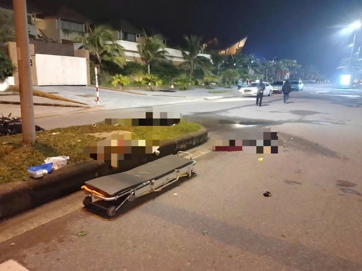 Phat hien 3 nguoi tu vong tren duong cung dao, binh xit hoi cay hinh anh