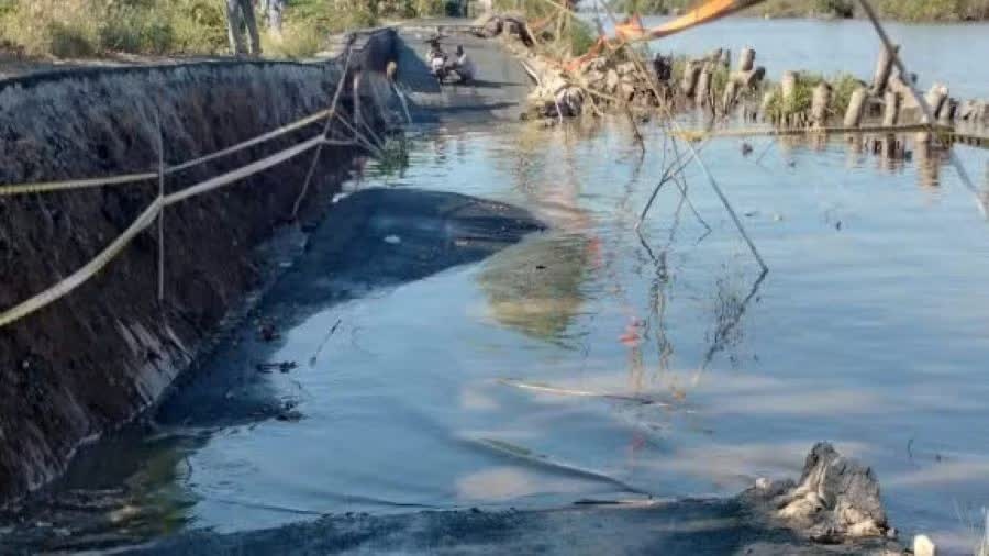 Lai sut lun tuyen duong moi sua hon 1 nam tai Ca Mau hinh anh