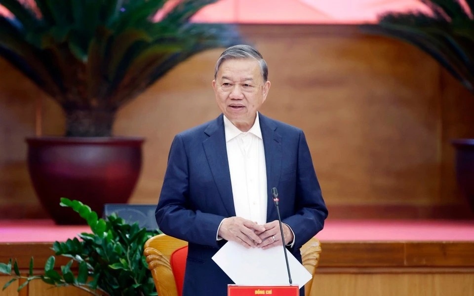 Tong Bi thu To Lam lam viec voi Ban Chap hanh Dang bo tinh Quang Ninh hinh anh