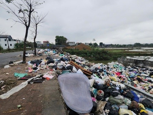 Chu tich Ha Noi chi dao xu ly ngay bai rac lo thien hinh anh